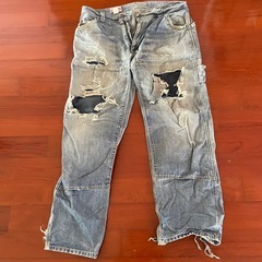 00s Realmad HECTIC USED加工デニムパンツ