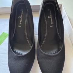 Romeo Valentino  パンプス 黒 23cm