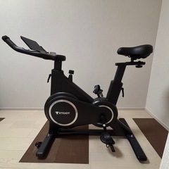 STEADY スピンバイク Plus 【zwift/アプリ連動】 エアロ バイク 家庭用 静音 フィットネスバイク ST145 ブラックの画像