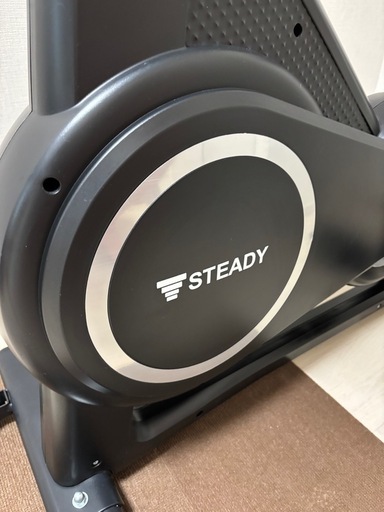 STEADY スピンバイク Plus 【zwift/アプリ連動】 エアロ バイク 家庭用 静音 フィットネスバイク ST145 ブラッ