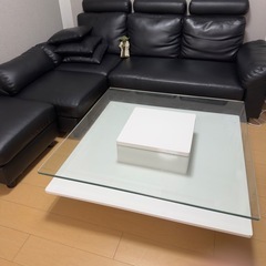 HOBANG 天板ガラス センターテーブル ARMONIAスタイル 引き渡し限定