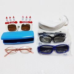 伊達メガネ サングラス 花粉 映画館 3D 誕生日 6本の画像