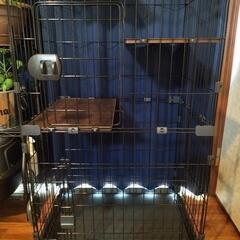 【美品】猫 ケージ３段 (猫専用ドア付き ) キャットケージ  ペットケージ の画像