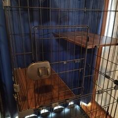 【美品】猫 ケージ３段 (猫専用ドア付き ) キャットケージ  ペットケージ の画像