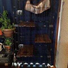 猫 ケージ３段 (猫専用ドア付き ) キャットケージ  ペットケージ 