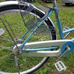 中古自転車 ママチャリ 26インチ カゴ付き カギ有り 侮れ 整備済み