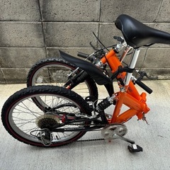 折りたたみ　自転車　フルサスの画像