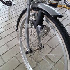 値下げしました!!★ジモティ割あり★  軽快自転車 20インチ グレー クリーニング済み TK5539の画像