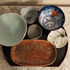 両面半月盆の画像