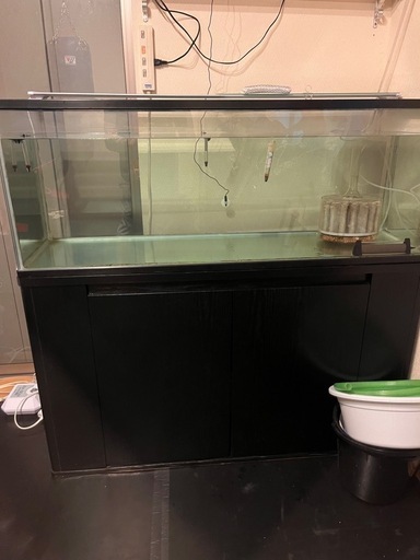 決まりました1200.450.450ガラス水槽、水槽台セット