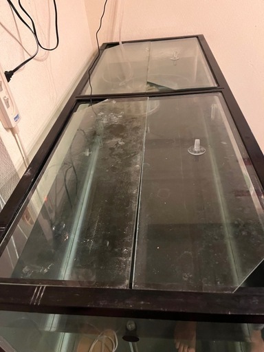 決まりました1200.450.450ガラス水槽、水槽台セット