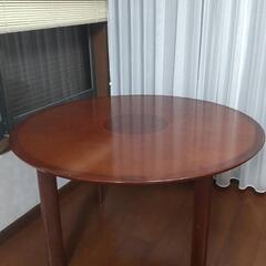 マホガニー円形テーブル