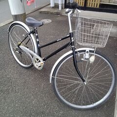 ★ジモティ割あり★  軽快自転車 27インチ シルバー、ブラック...