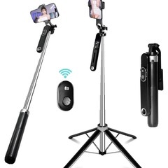スマホ用三脚 自撮り棒 新品の画像