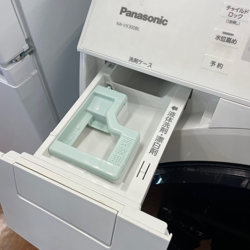 安心の6ヶ月保証　Panasonic　ドラム式洗濯機　　NA-VX300BL
