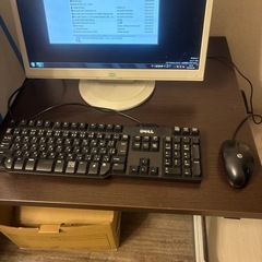NECデスクトップコンピューター　モニター　キーボード　マウス一式　まだまだ使えますの画像