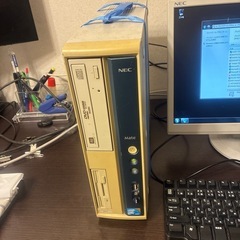 NECデスクトップコンピューター　モニター　キーボード　マウス一式　まだまだ使えますの画像