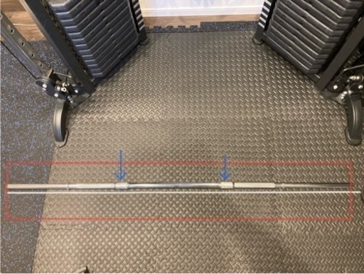バーベルシャフト、180㎝、28㎜、ボディーデザイン
