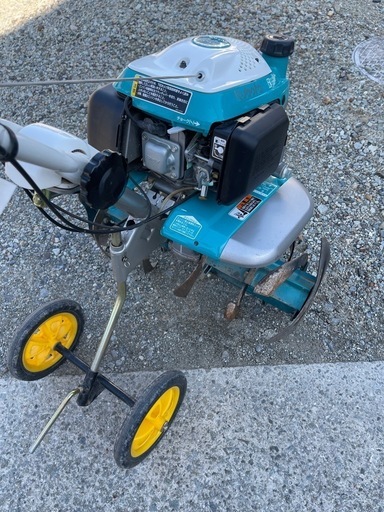 Midy 耕運機 ガソリンエンジン 青と白 Midy 耕運機 ガソリンエンジン 青と白