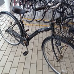★ジモティ割あり★  軽快自転車 27インチ ブラック クリーニ...