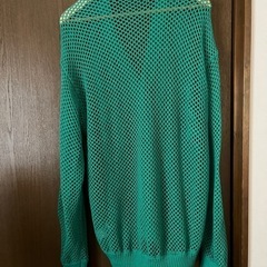 メッシュ編みカーディガンガン　メンズの画像