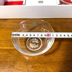 保谷クリスタル HOYA CRYSTAL 金魚 小鉢 ガラスの画像