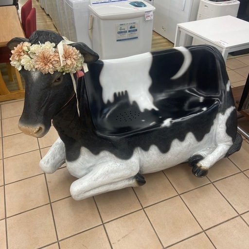 牛模型　ベンチ【リサイクルフカツ岡崎倉庫店】250609NA-20