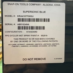 希少‼︎ Snap-on スナップオン　キャディー　　の画像