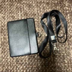 未使用品　本革調パスケース‼️ブラック‼️😀の画像
