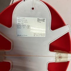 IKEA製品　ドロンミンゲ　赤風船フォールランプの画像