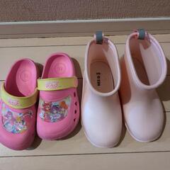 プリキュアサンダルと長靴　16cm
