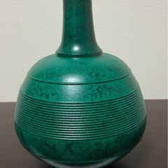  【終了】未使用・木箱付き 花器 緑銅風WAKO｜ 
の画像