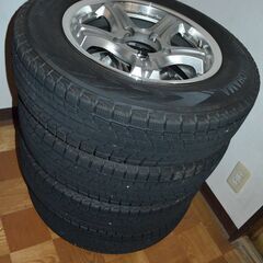 JB23 ジムニー アルミホイール スタッドレス アイスガードG075 175/80R16 ウェッズキラー の画像