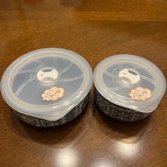 未使用 蓋をしたまま電子レンジOK 陶器 密閉容器 サイズ違い2...