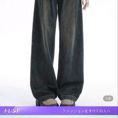 新品未使用　SHEIN　XLデニム　ネイビーブルー