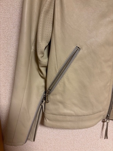 【美品】UNITED ARROWS monkey time ラムレザー シングルライダースジャケット（Mサイズ相当）