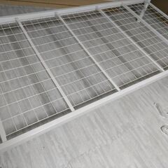 札幌市近郊の方限定！送料無料！ニトリ お姫様ベッド シングルパイプベッド   マットレス付きの画像