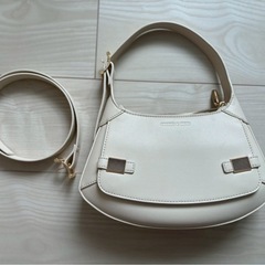 CHARLES&KEITH ハンドバッグ ホワイト