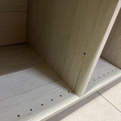 キャスター付き木目調テレビ台の画像