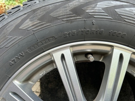 215/70R16 スタッドレスタイヤ　ホイールセット