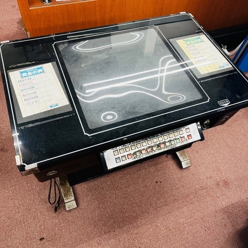 【レトロ】テーブル筐体　黄金の牌（麻雀基盤付き）