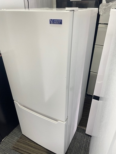 北九州市内配送無料　保証付き 2019年製(ヤマダセレクト）　YRZC12G2　2ドア冷蔵庫　(117L・右開き)　ホワイト