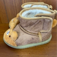 ベビー キッズ ファーブーツ ムートンブーツ くまの画像