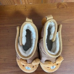 ベビー キッズ ファーブーツ ムートンブーツ くまの画像