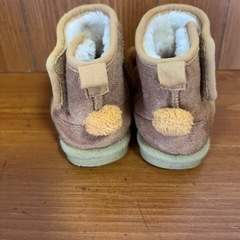 ベビー キッズ ファーブーツ ムートンブーツ くまの画像