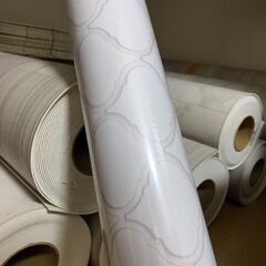 【未使用・来訪受取】ランタンタイル柄シール壁紙65cm*2.6m巻3本