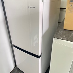 北九州市内配送無料　保証付き 2020年製ハイセンス 134L 2ドアノンフロン冷蔵庫 オリジナル パールホワイト HR-D1303の画像