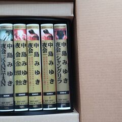 中島みゆき　夜会8巻+MV2巻 VHS　ビデオデッキ付き　動作確...