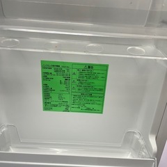 北九州市内配送無料　保証付き 2022年製　YRZF15J ヤマダオリジナル ２ドア冷蔵庫 (156L・右開き) ホワイトの画像