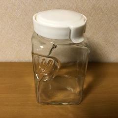 ガラス保存容器 キャニスター 角型 約1.2L